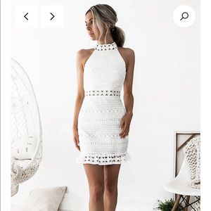 Xenia boutique white mini dress